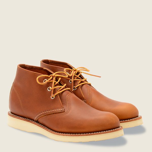 レッド ウィング(Red Wing) Work - チャッカオロイジナルレザー ブーツ メンズ ブラウン JP07125